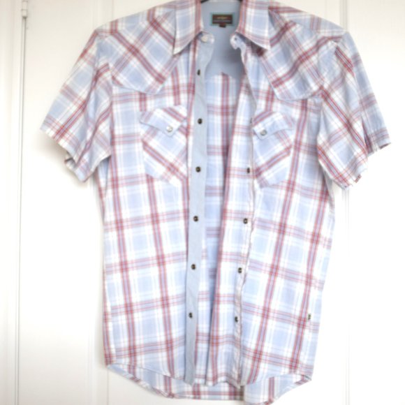 COPY - Haight & Ashbury sport pearl snap plaid shirt size 5 - Picture 9 of 14